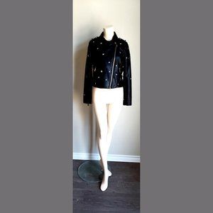 Romeo & Juliet Couture Faux Leather Moto Jacket
